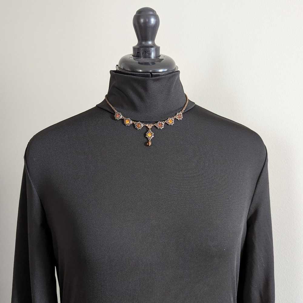 1928 Necklace Vintage Inspired Necklace Copper Ch… - image 3