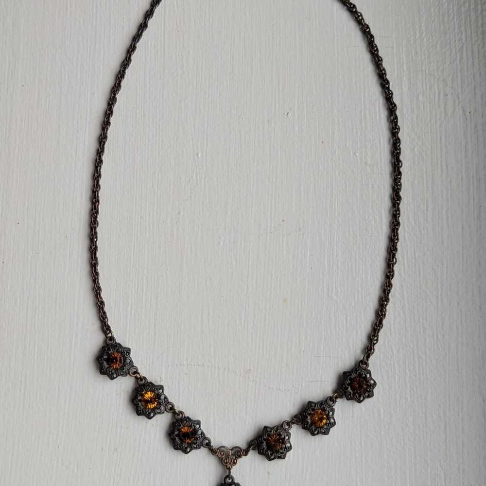 1928 Necklace Vintage Inspired Necklace Copper Ch… - image 6