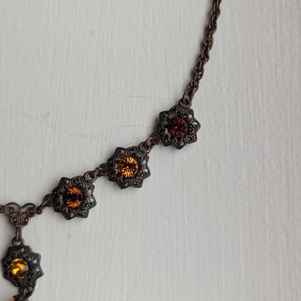 1928 Necklace Vintage Inspired Necklace Copper Ch… - image 8