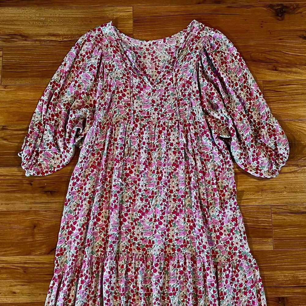 Vintage Liberty Print Floral Boho Maxi Dress Spel… - image 10