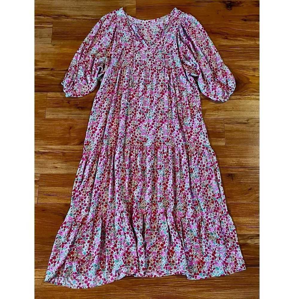 Vintage Liberty Print Floral Boho Maxi Dress Spel… - image 11