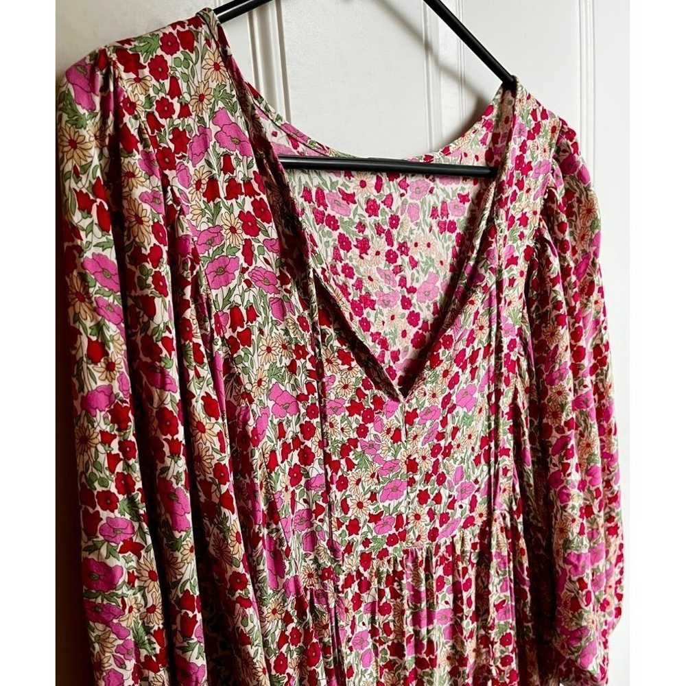 Vintage Liberty Print Floral Boho Maxi Dress Spel… - image 1