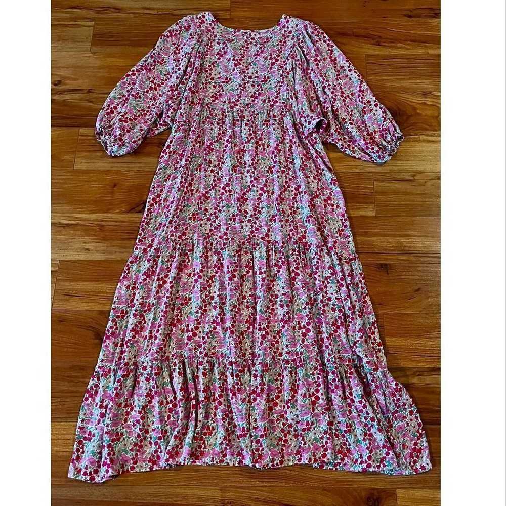 Vintage Liberty Print Floral Boho Maxi Dress Spel… - image 3