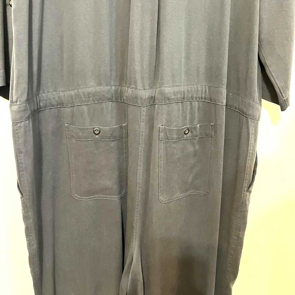 Sundance Women All Roads Jumpsuit XL Gray Half Sl… - image 6