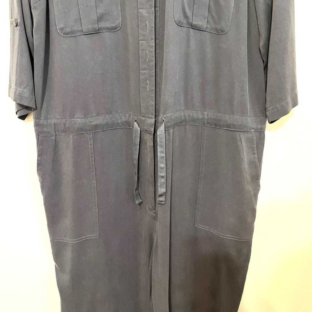 Sundance Women All Roads Jumpsuit XL Gray Half Sl… - image 7