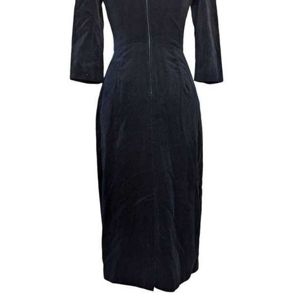 Vintage 80s 90s Jane Schaffhauser Black Velvet Fo… - image 11