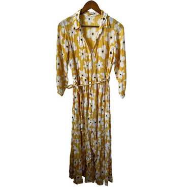 Buddha wear maxi dress yellow size S - image 1