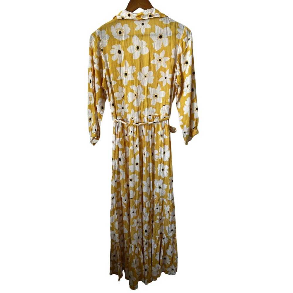 Buddha wear maxi dress yellow size S - image 2