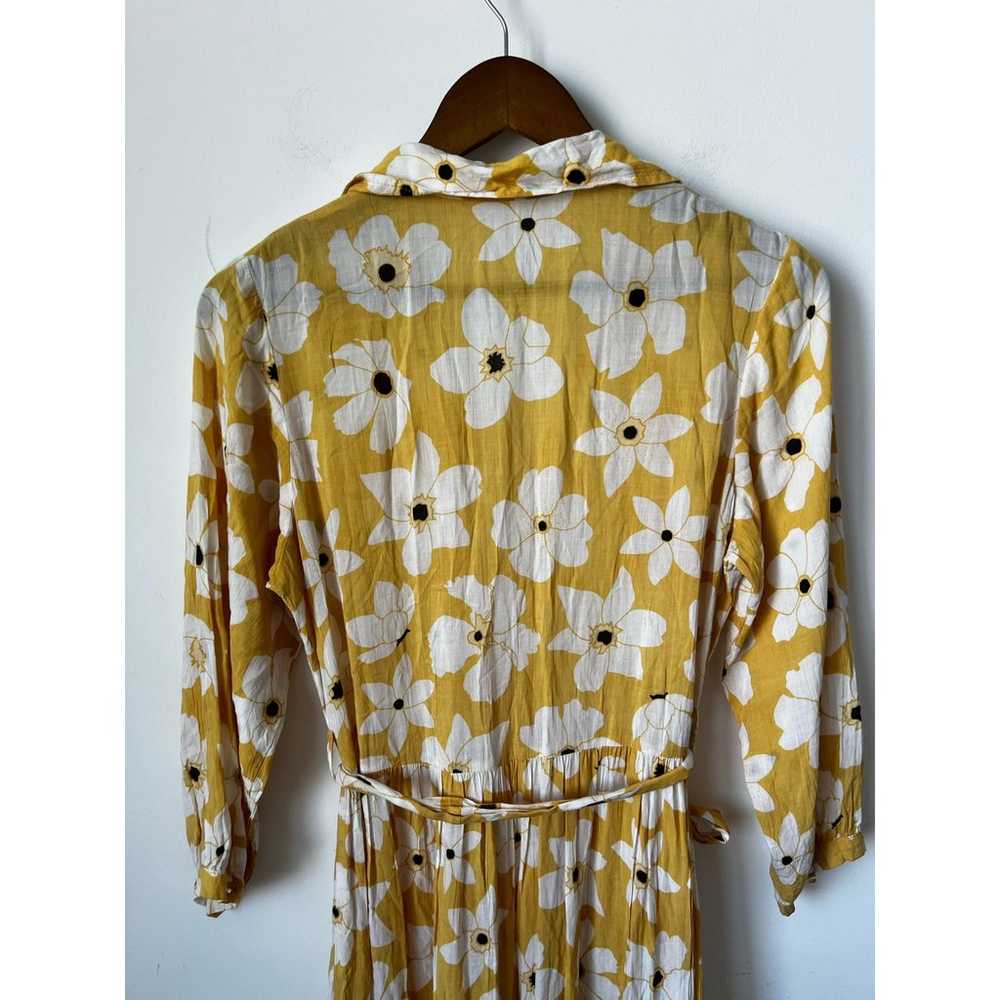 Buddha wear maxi dress yellow size S - image 4