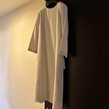 White Long Sleeve A-Line Dress