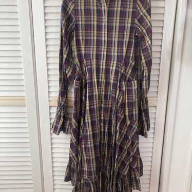 ELIN Checked Long Sleeve Dress - image 1