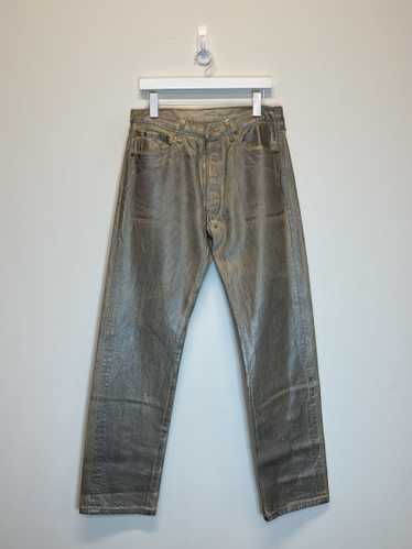 Levi's Silver Painted 501 Denim