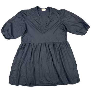 Nation LTD - Puff Sleeve Mini Dress in Black - image 1