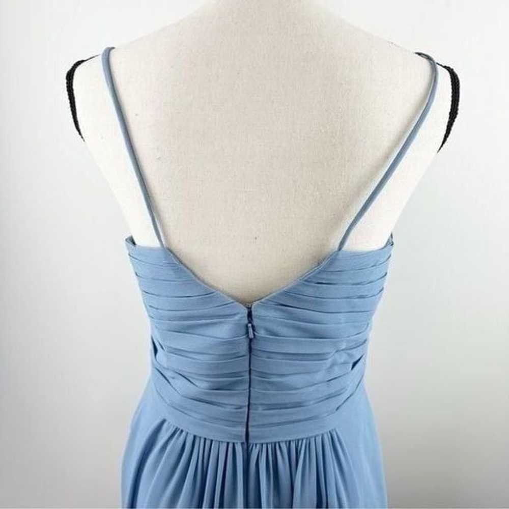 Bill Levkoff Blue V-Neck Bridesmaids Dress 1269 C… - image 5