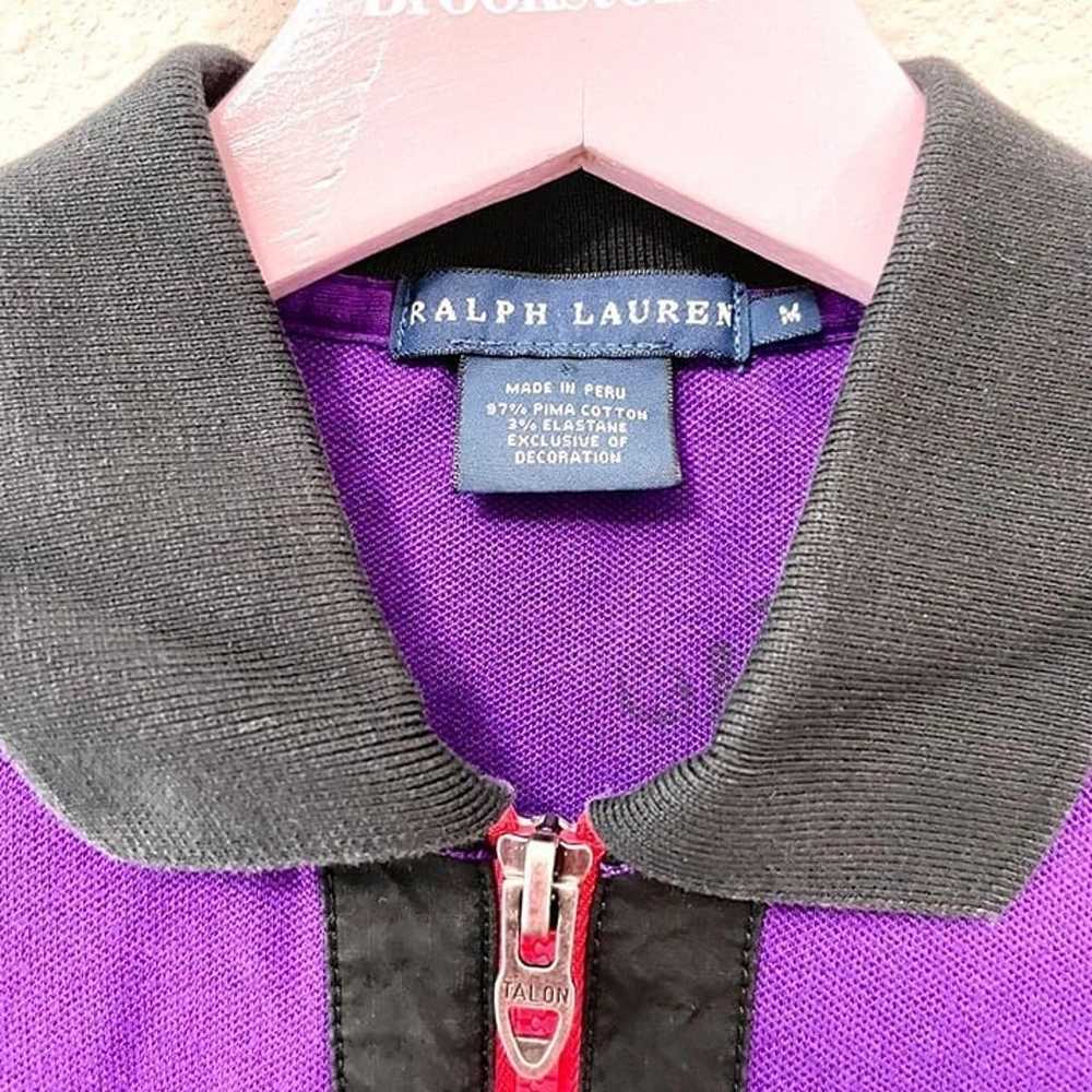 POLO Ralph Lauren Vintage Purple Winter PoloLong … - image 3