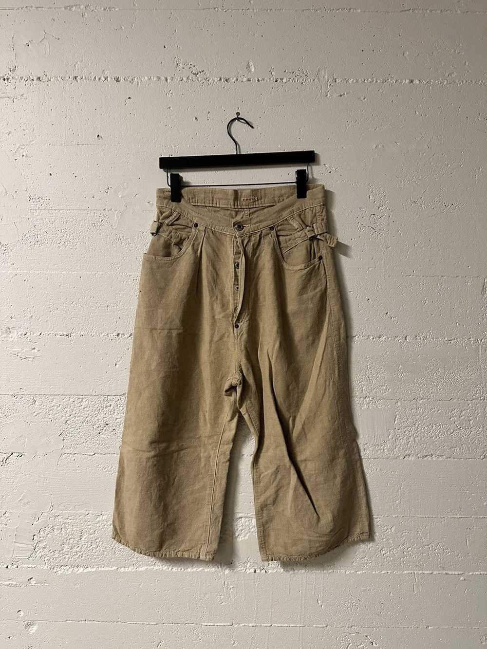 Kapital Khaki Kapital cropped pants - image 1