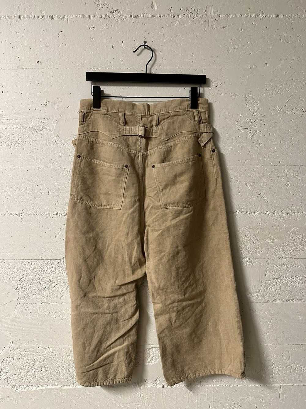 Kapital Khaki Kapital cropped pants - image 4