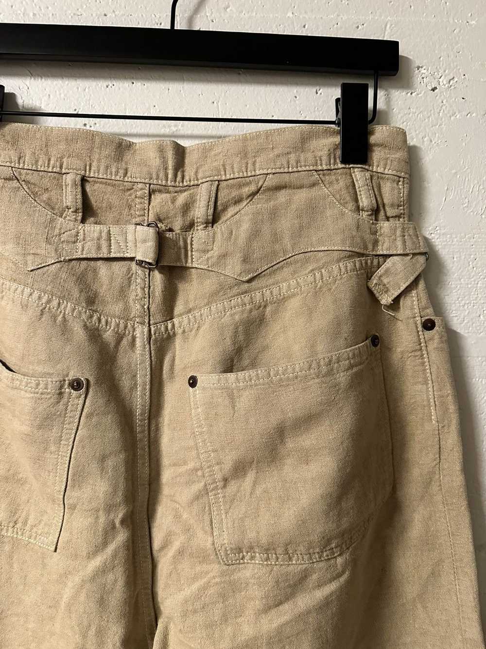 Kapital Khaki Kapital cropped pants - image 5