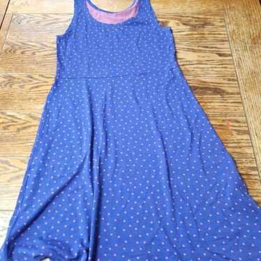 Gudrun Sjoden purple polkadot tank dress sz Small