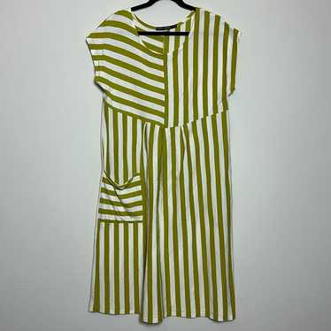 Gudrun Sjoden 100% Organic Cotton Green & Ivory S… - image 1