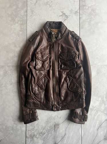 John Bull John Bull Leather Military Jacket