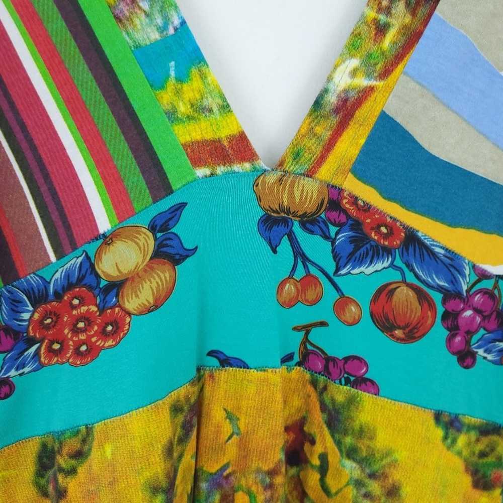 Desigual Dress Medium A-line Colorful Mixed Patte… - image 4