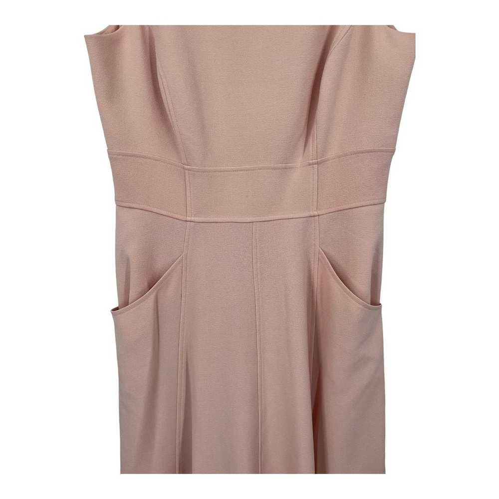 Eliza J Dress Bateau neck fit & flare pink size 8 - image 4