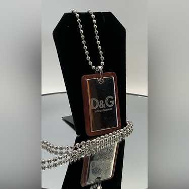 アクセサリー D&G cross dog tag leather necklace アクセサリー D&G cross dog tag leather necklace Dolce