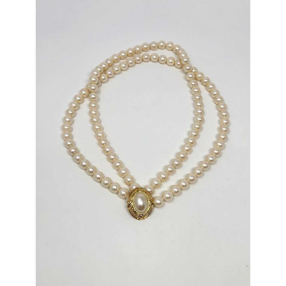 Avon Capitol Style Double Strand Faux Pearl Neckl… - image 11