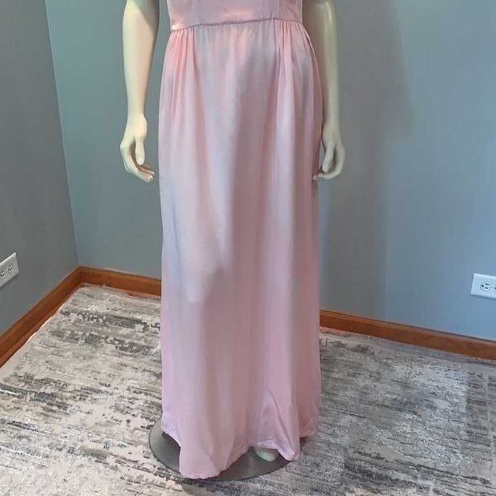 Vintage 60’s 70’s Pink Formal Maxi Dress with She… - image 11