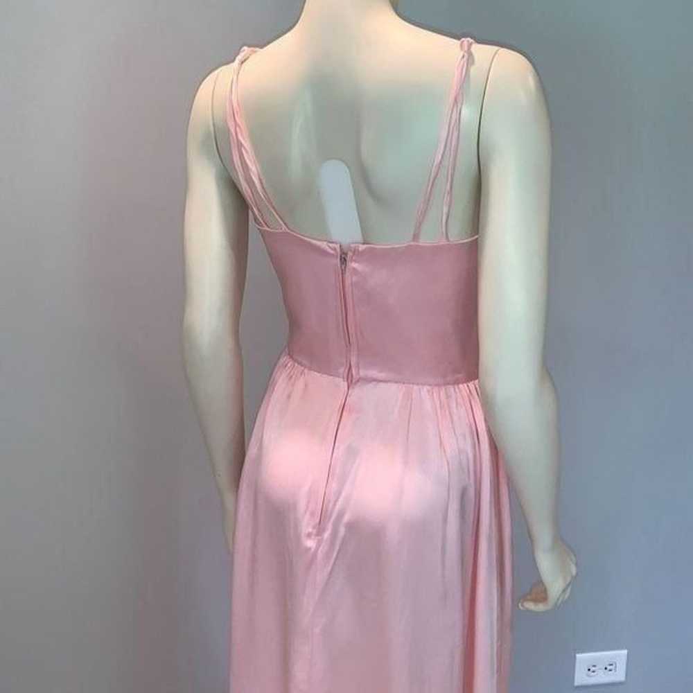 Vintage 60’s 70’s Pink Formal Maxi Dress with She… - image 12