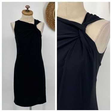 Reiss Aliya Cocktail Mini Dress One Shoulder Black