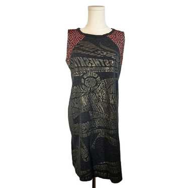 Custo Barcelona Newest Foil Art Mini Sleeveless D… - image 1