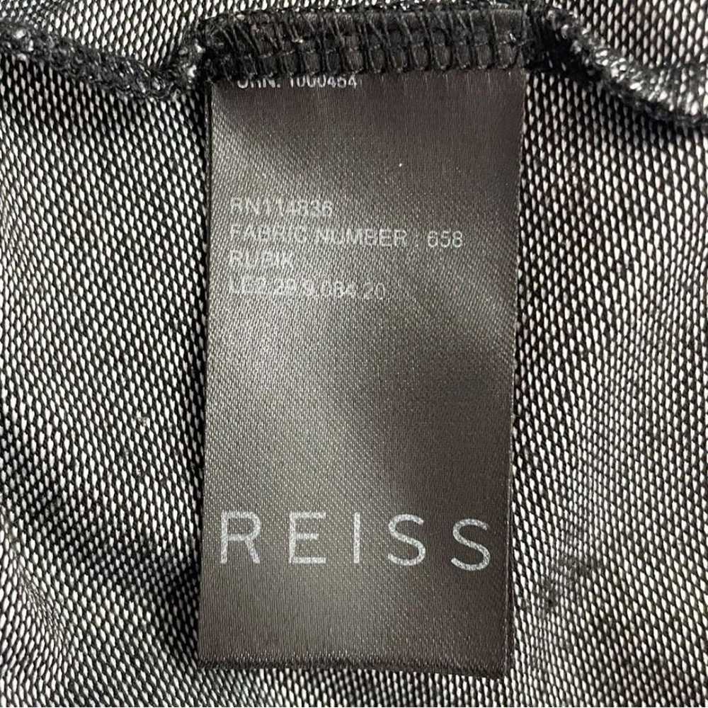 Reiss Rubik Abstract Print Charcoal & Black Mockn… - image 9