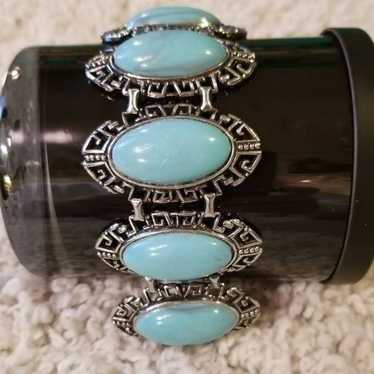 KARU Acre Vintage Faux Turquoise Bracelet - image 1