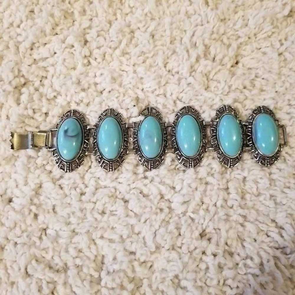 KARU Acre Vintage Faux Turquoise Bracelet - image 2