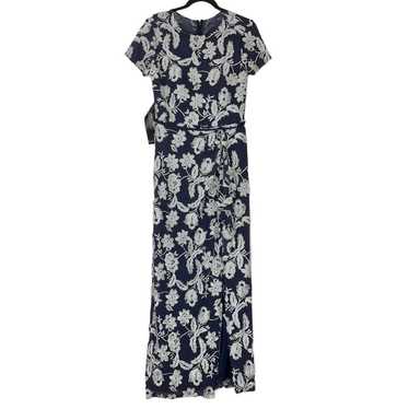 JS Collections Womens size 6 dress navy Embroider… - image 1