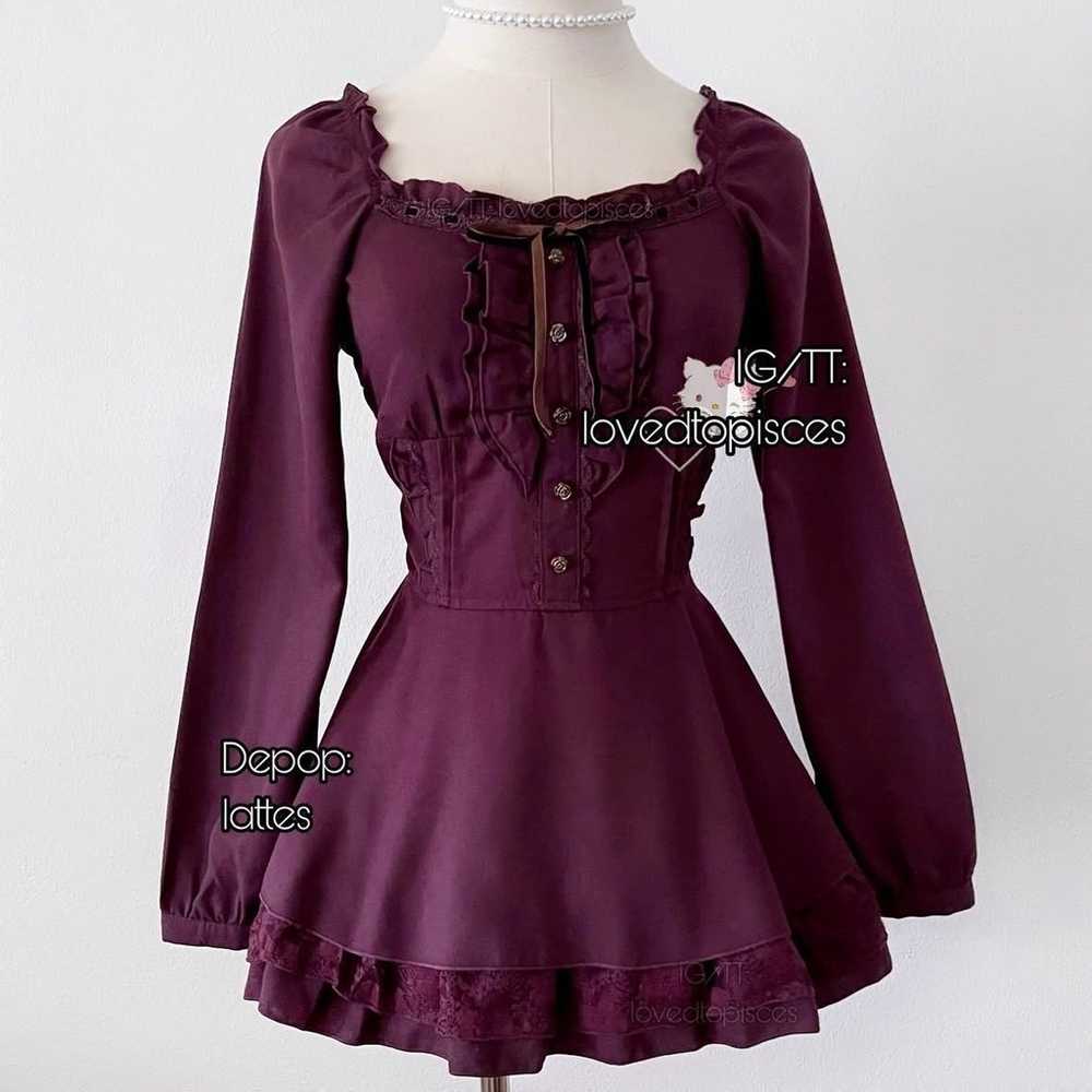 Axes Femme Gothic Milkmaid Babydoll Mini Dress - image 1