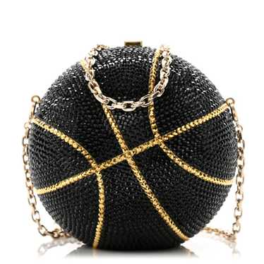 JUDITH LEIBER Crystal Basketball Minaudiere Clutch