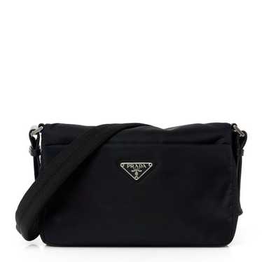 PRADA Tessuto Nylon Shoulder Bag Black