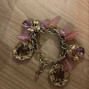 Vintage Gold Charm Bracelet