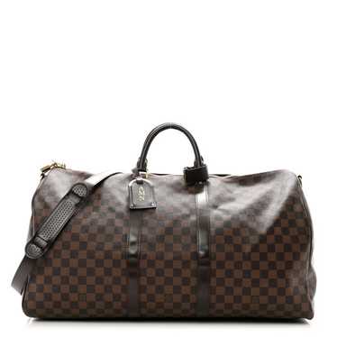 LOUIS VUITTON Damier Ebene Keepall Bandouliere 55