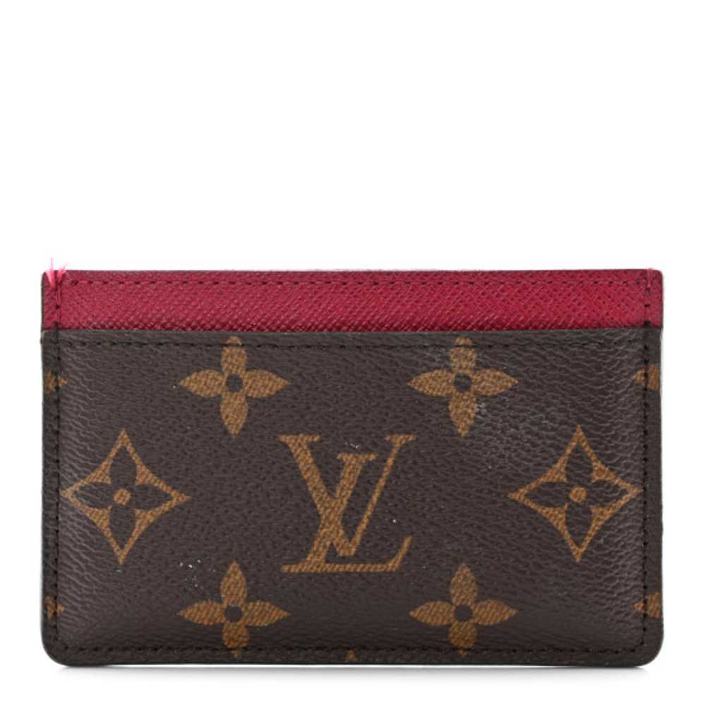 LOUIS VUITTON Monogram Card Holder Fuchsia - image 1