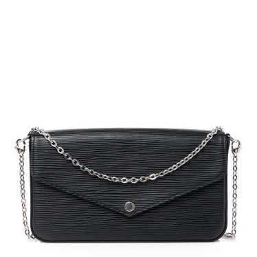 LOUIS VUITTON Epi Pochette Felicie Black