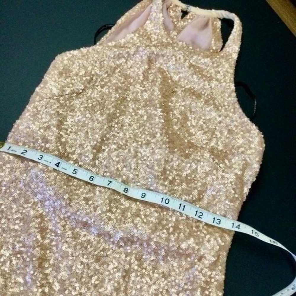 Sorella Vita Womens Light Gold Sequin Halter Neck… - image 8