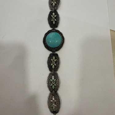 Vintage Turquoise Sterling Silver Bracelet