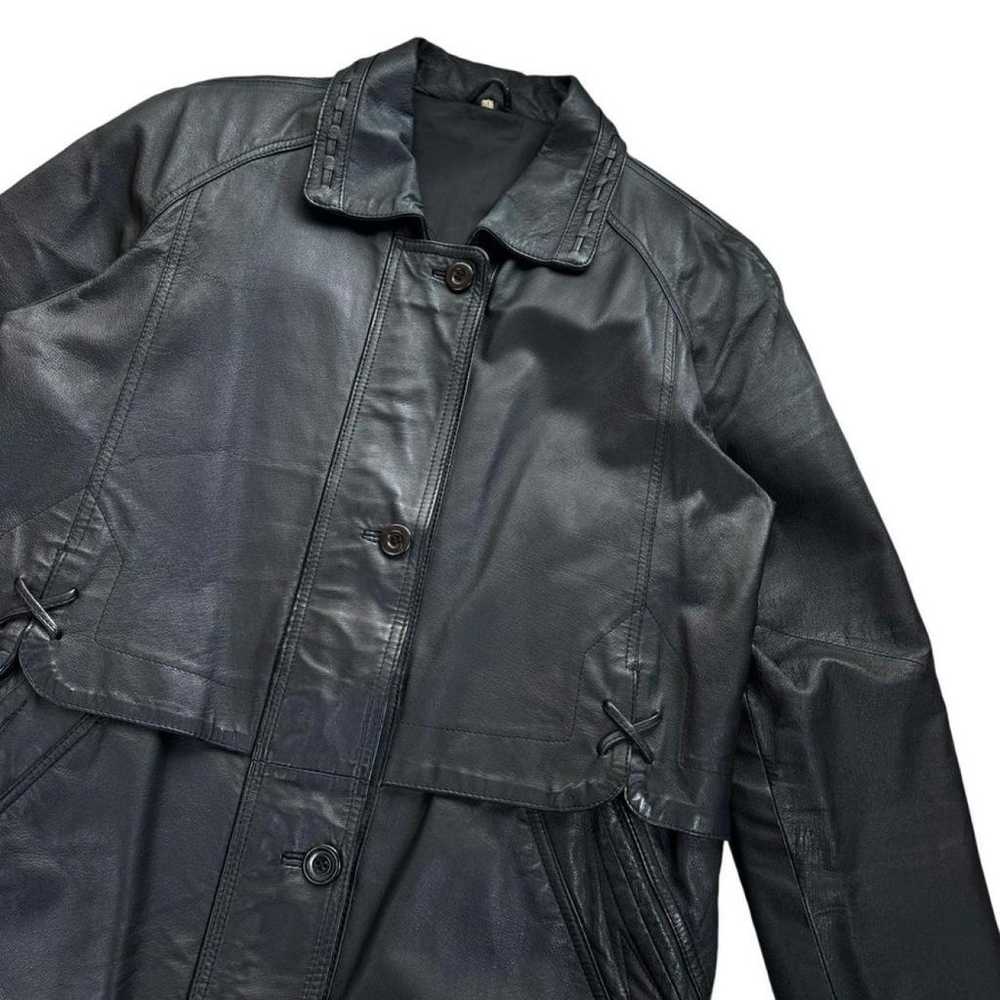 Non Signé / Unsigned Leather jacket - image 3