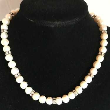 Vintage Pearl Crystal Rondelles Crystal Pearl Clas