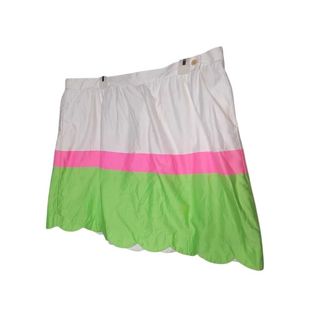 Lilly Pulitzer Mimosa Pink White Green Skirt Size… - image 2