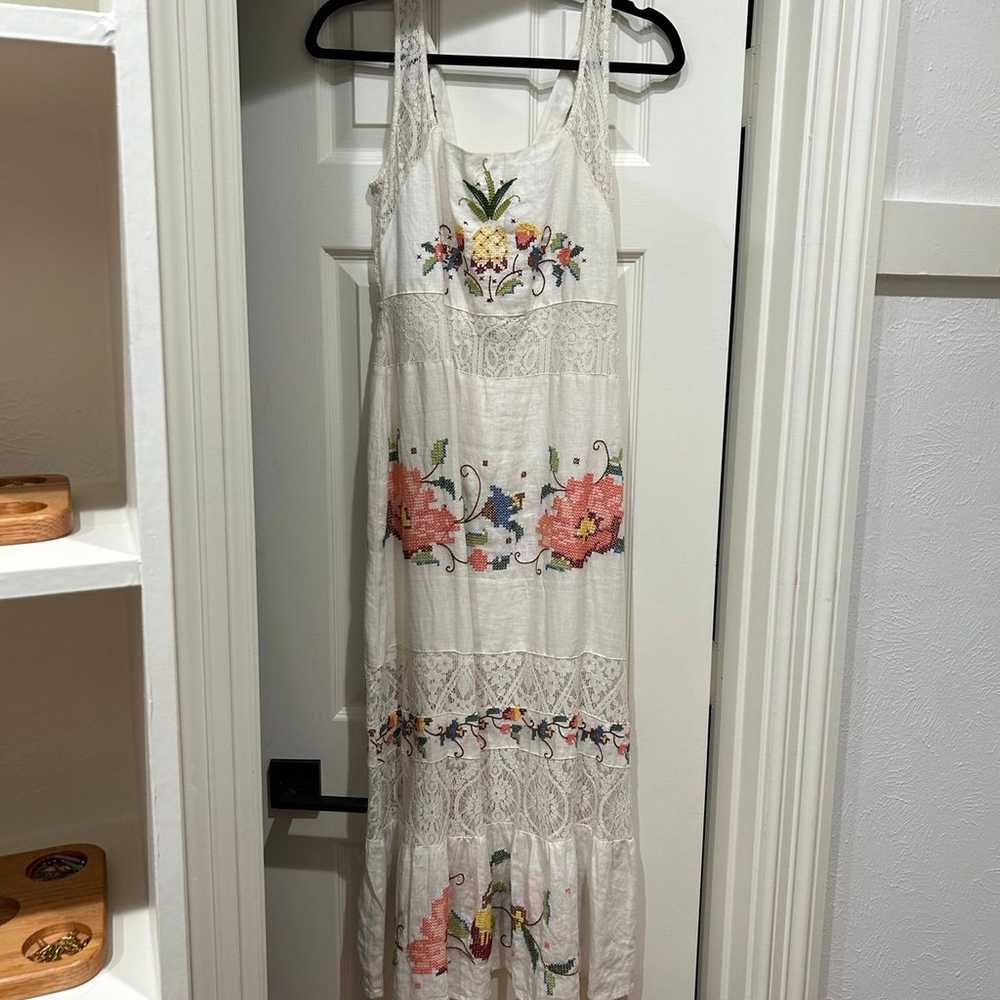 Farm Rio Embroidered Lace Maxi Dress - image 2